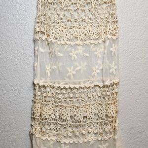Lace crocheted swim or dress Cover